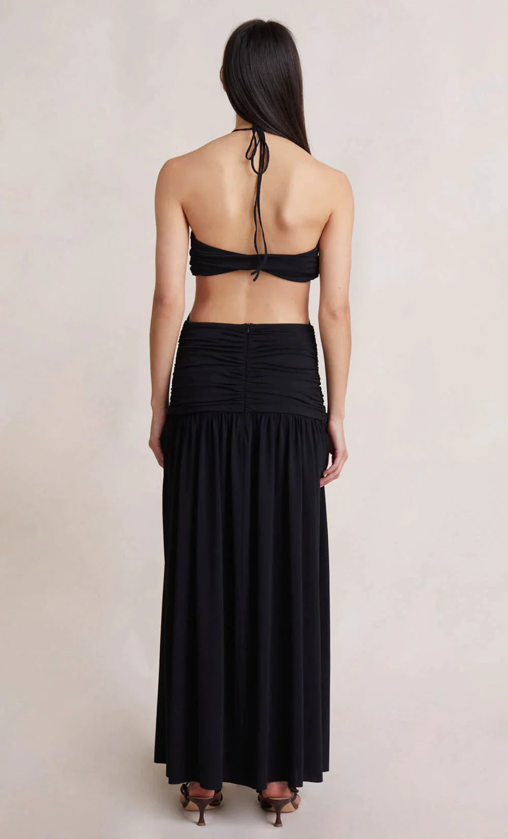 ADALINE CUT OUT MAXI BLACK