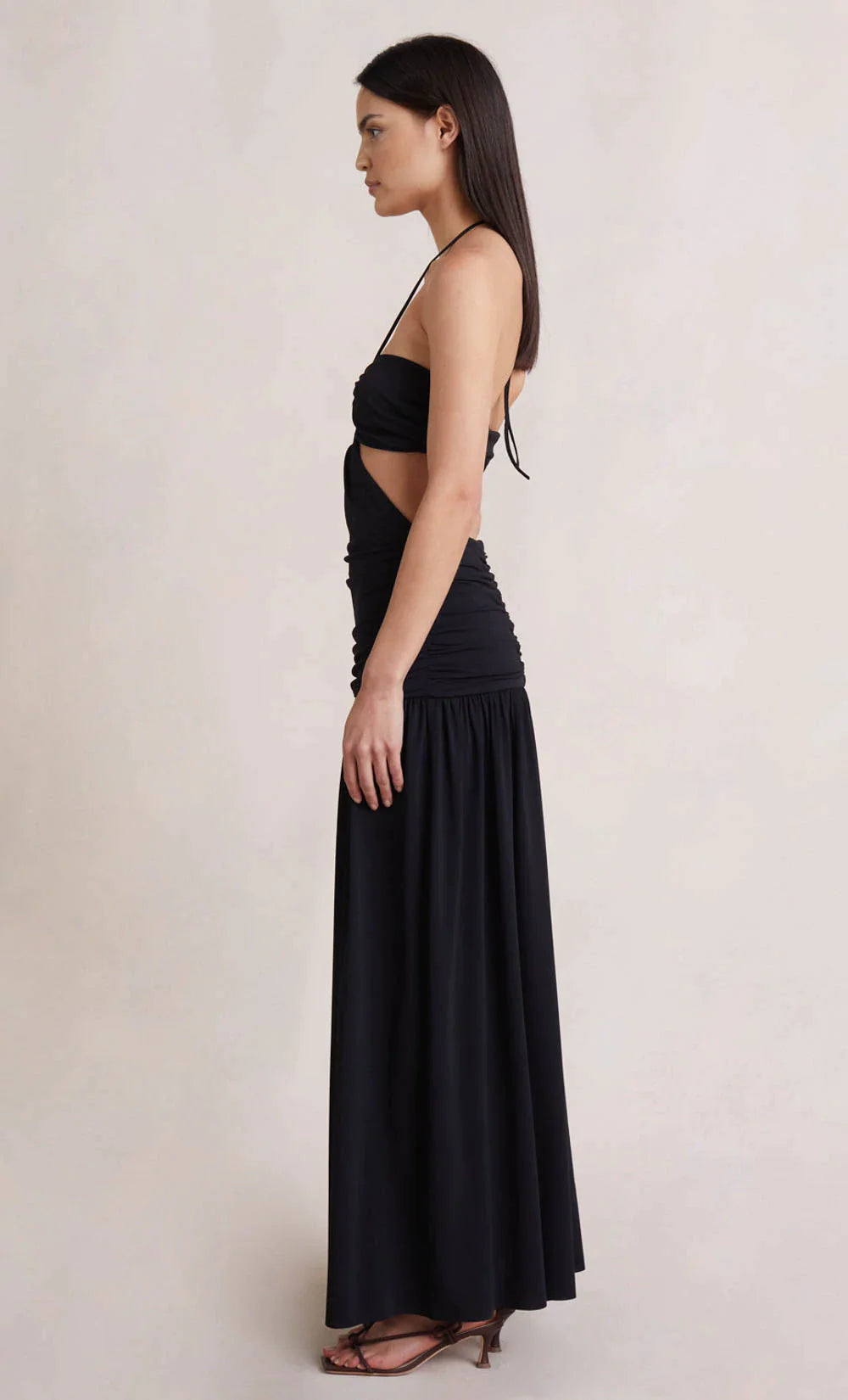 ADALINE CUT OUT MAXI BLACK