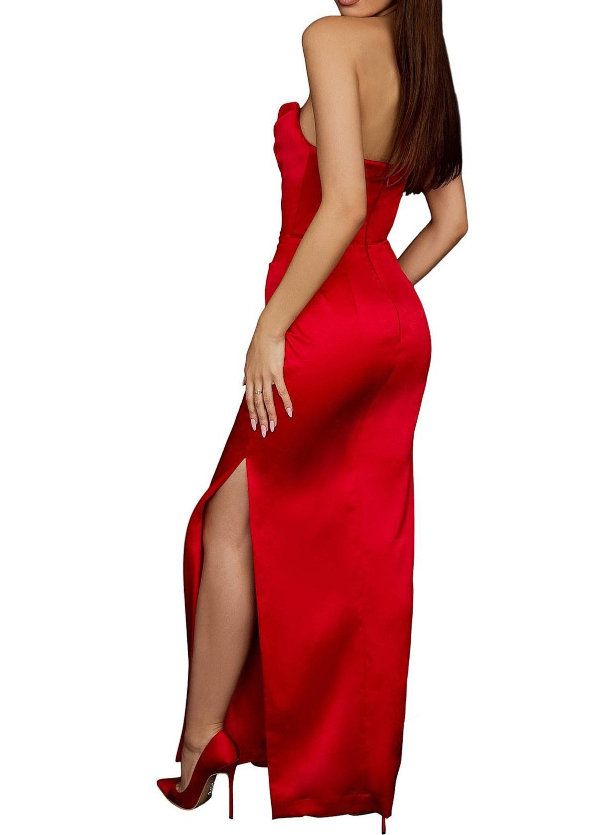 ADRIENNE GOWN RED
