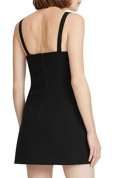 BELTED STRAP BUSTIER MINI BLACK