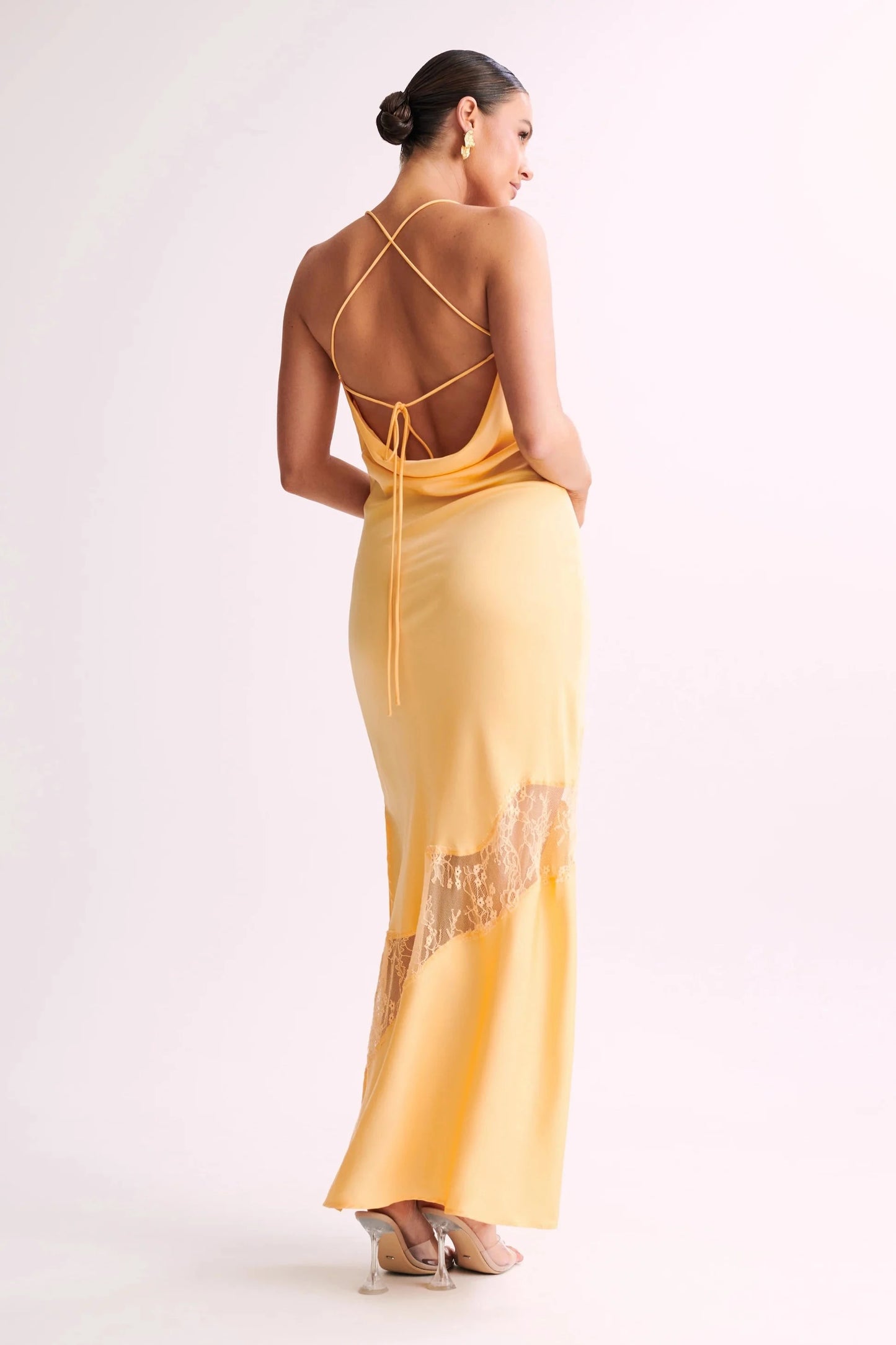 CHANDRA LACE MAXI LEMON