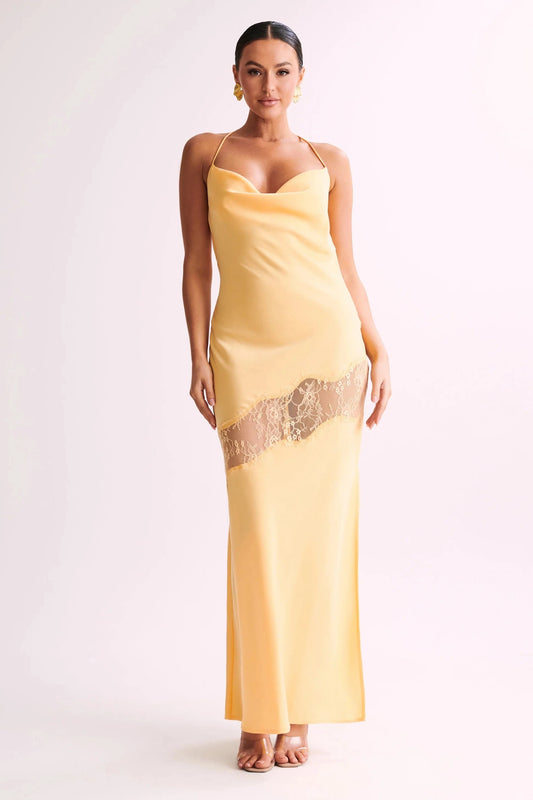 CHANDRA LACE MAXI LEMON