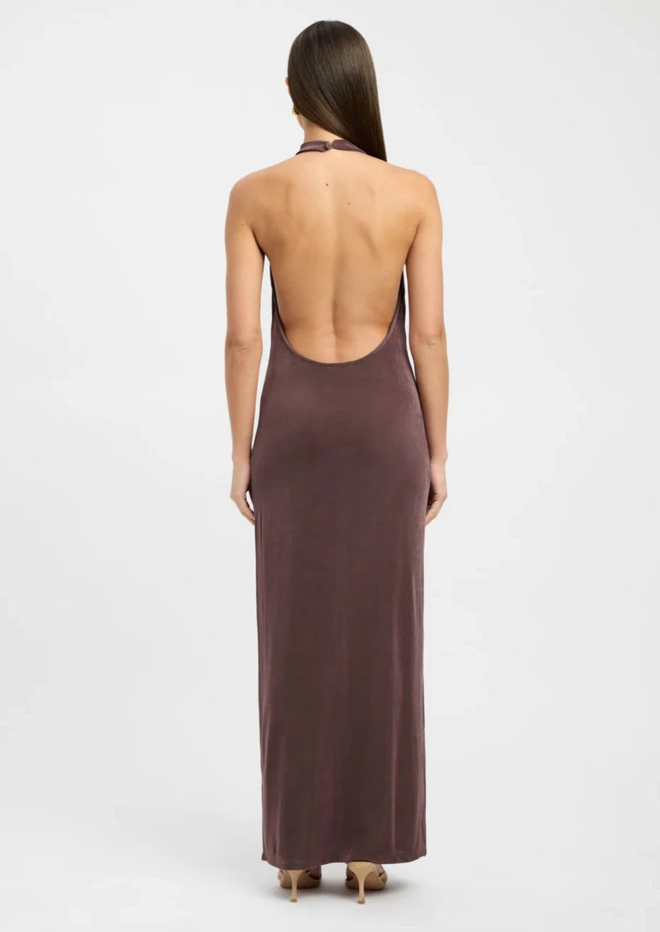 ERICA HALTER DRESS BROWN