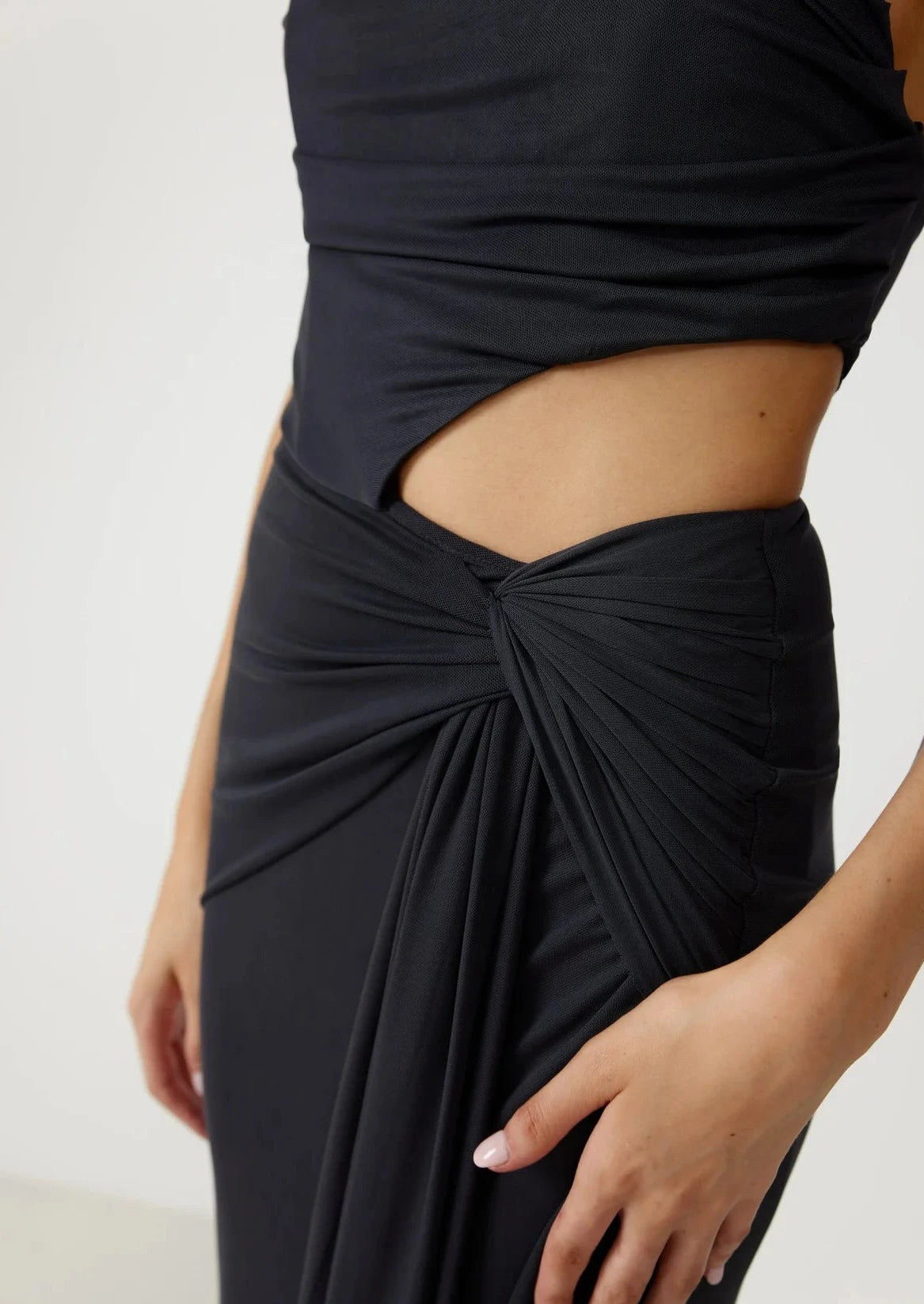 FLEUR DRESS CHARCOAL