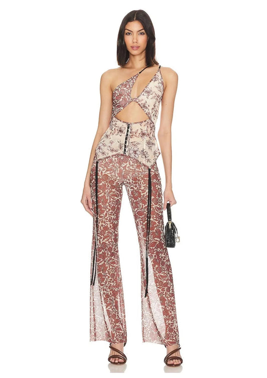 FLORAL NOVA TOP/ PRIYA PANT SET