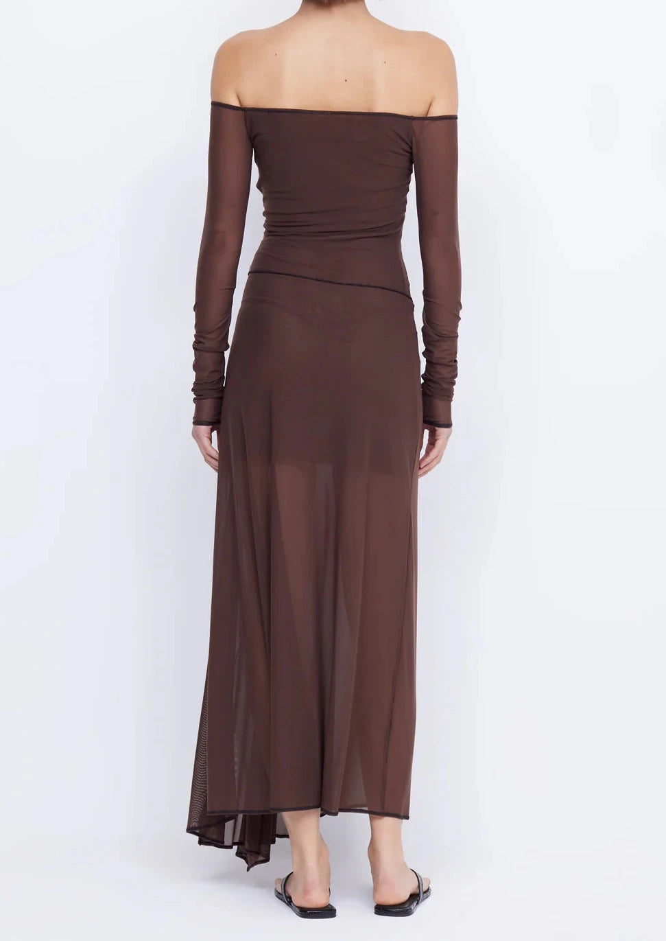 ISADORA LONG SLEEVE MAXI CHOCOLATE