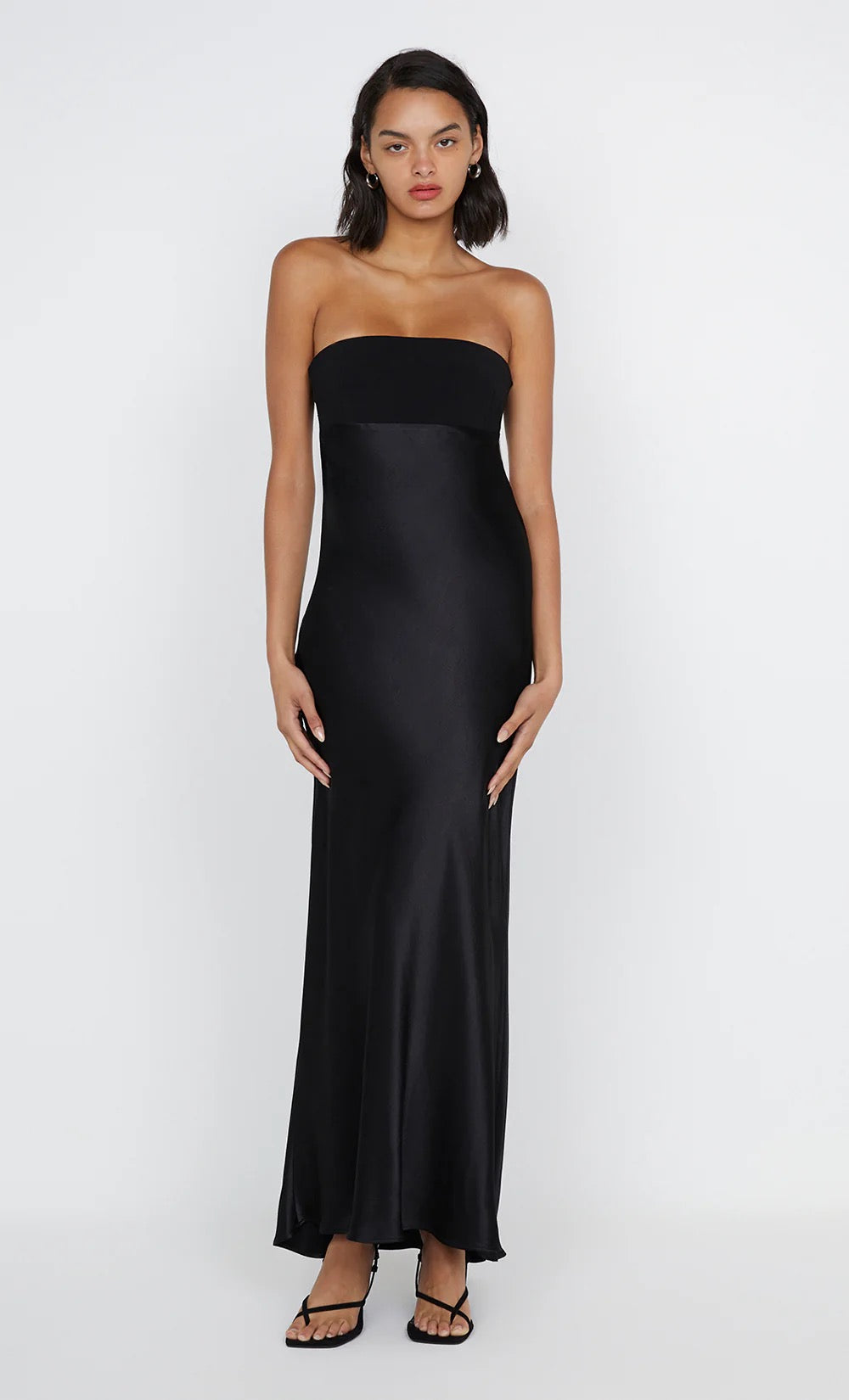 ZARI STRAPLESS DRESS BLACK