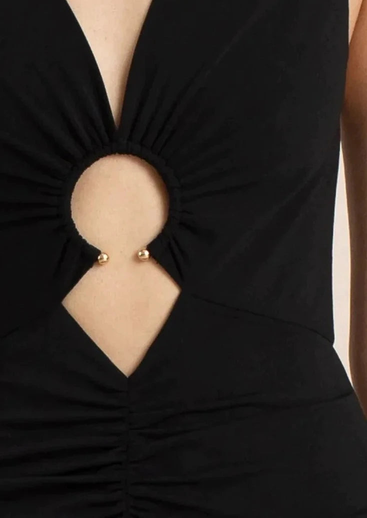 LINDSEY V CUT-OUT MAXI