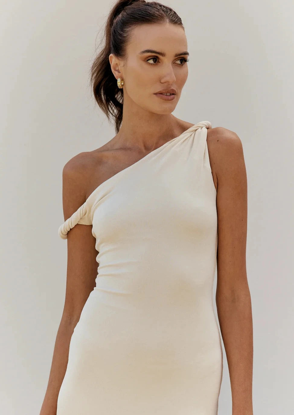THE LONG POPPY DRESS CREAM