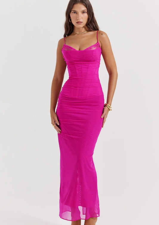 NALINI DRESS FUCHSIA