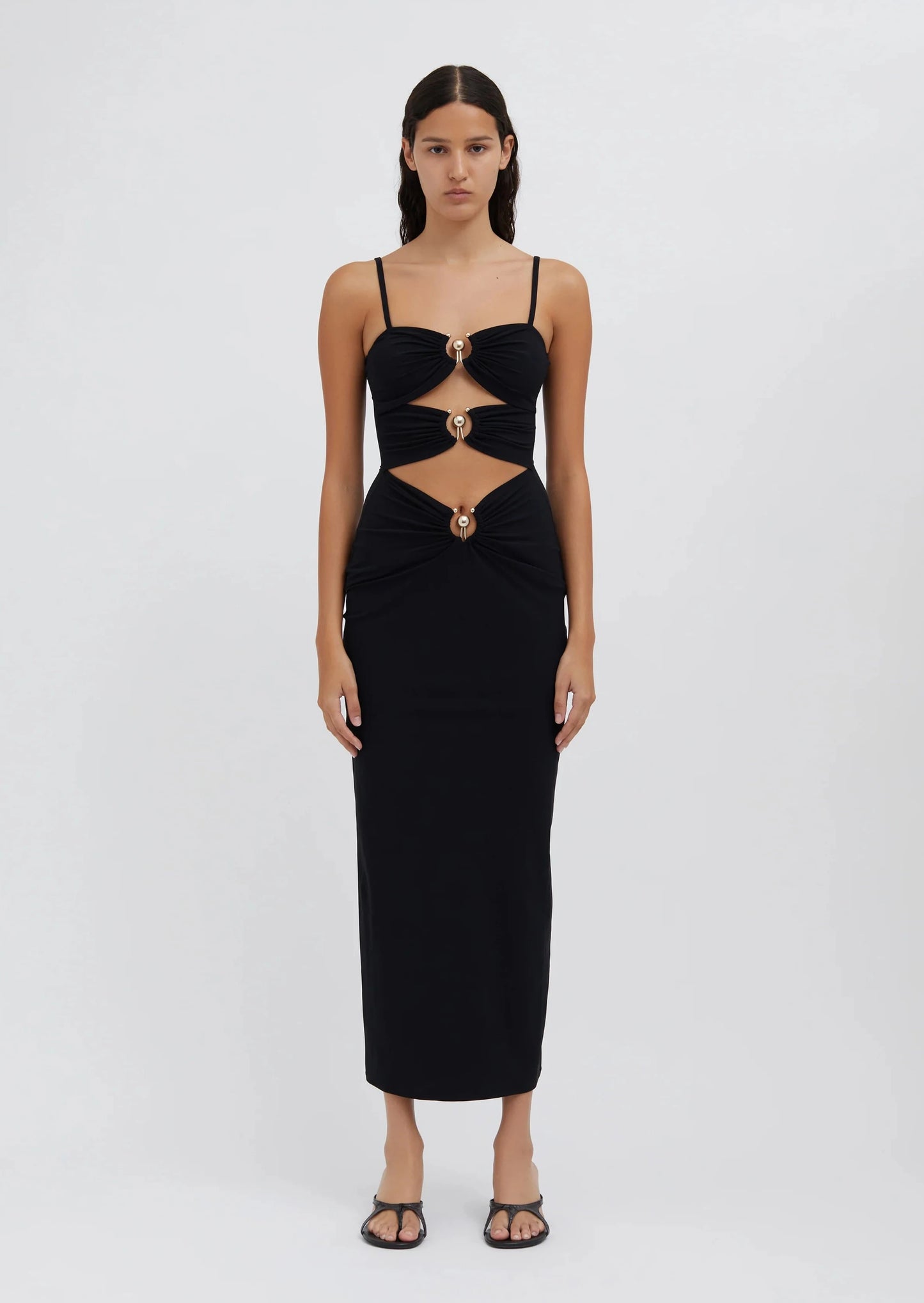 PIERCED ORBIT COLUMN DRESS