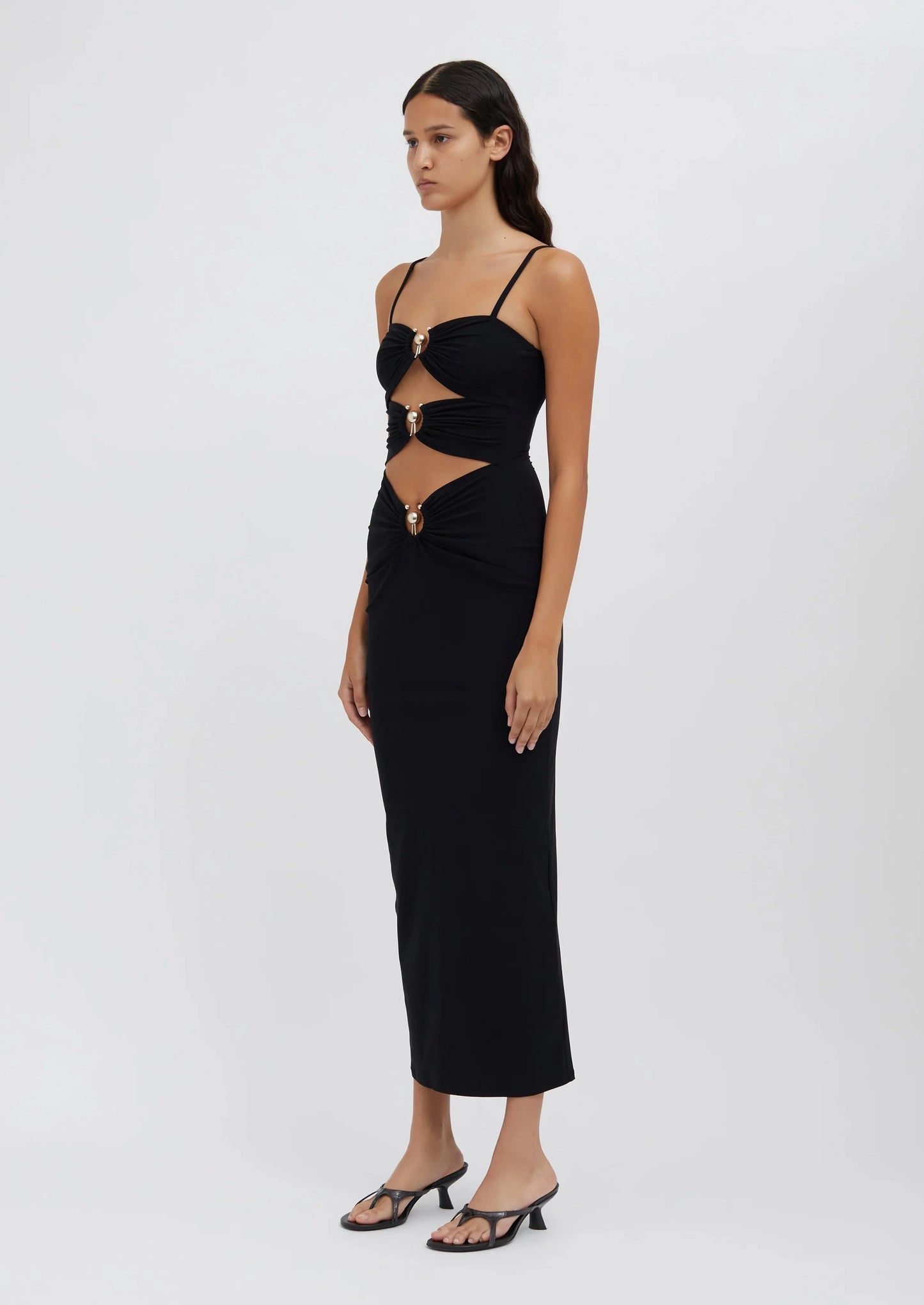 PIERCED ORBIT COLUMN DRESS
