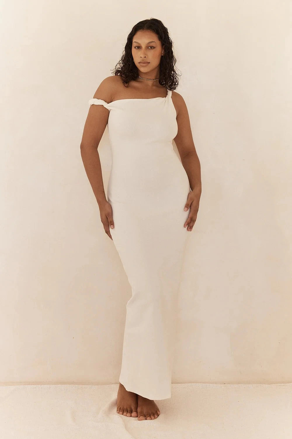 THE LONG POPPY DRESS WHITE