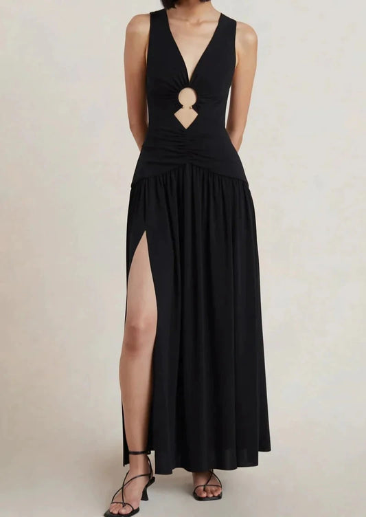 LINDSEY V CUT-OUT MAXI