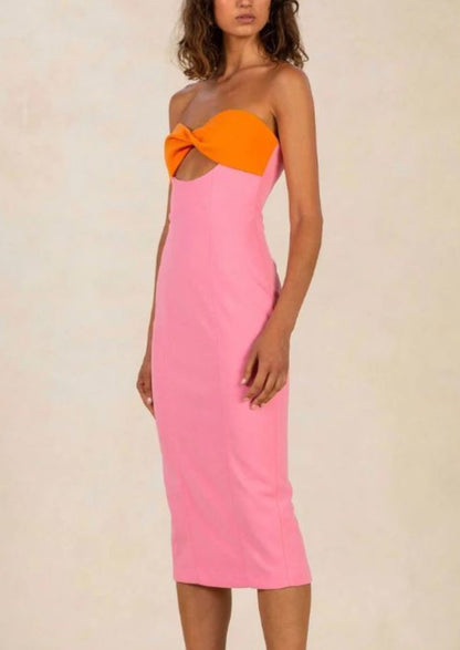 ANTONELLA DRESS PINK/ORANGE