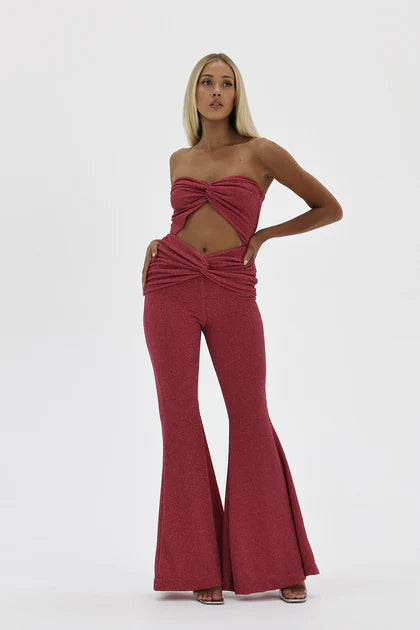 DOMINIQUE PINK SHIMMER JUMPSUIT- need info