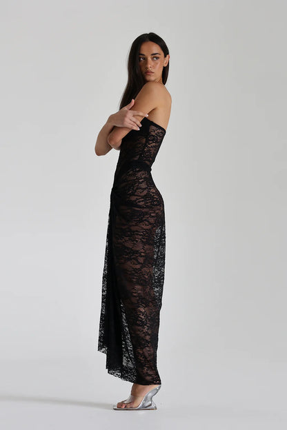 NAOMI LACE DRESS BLACK