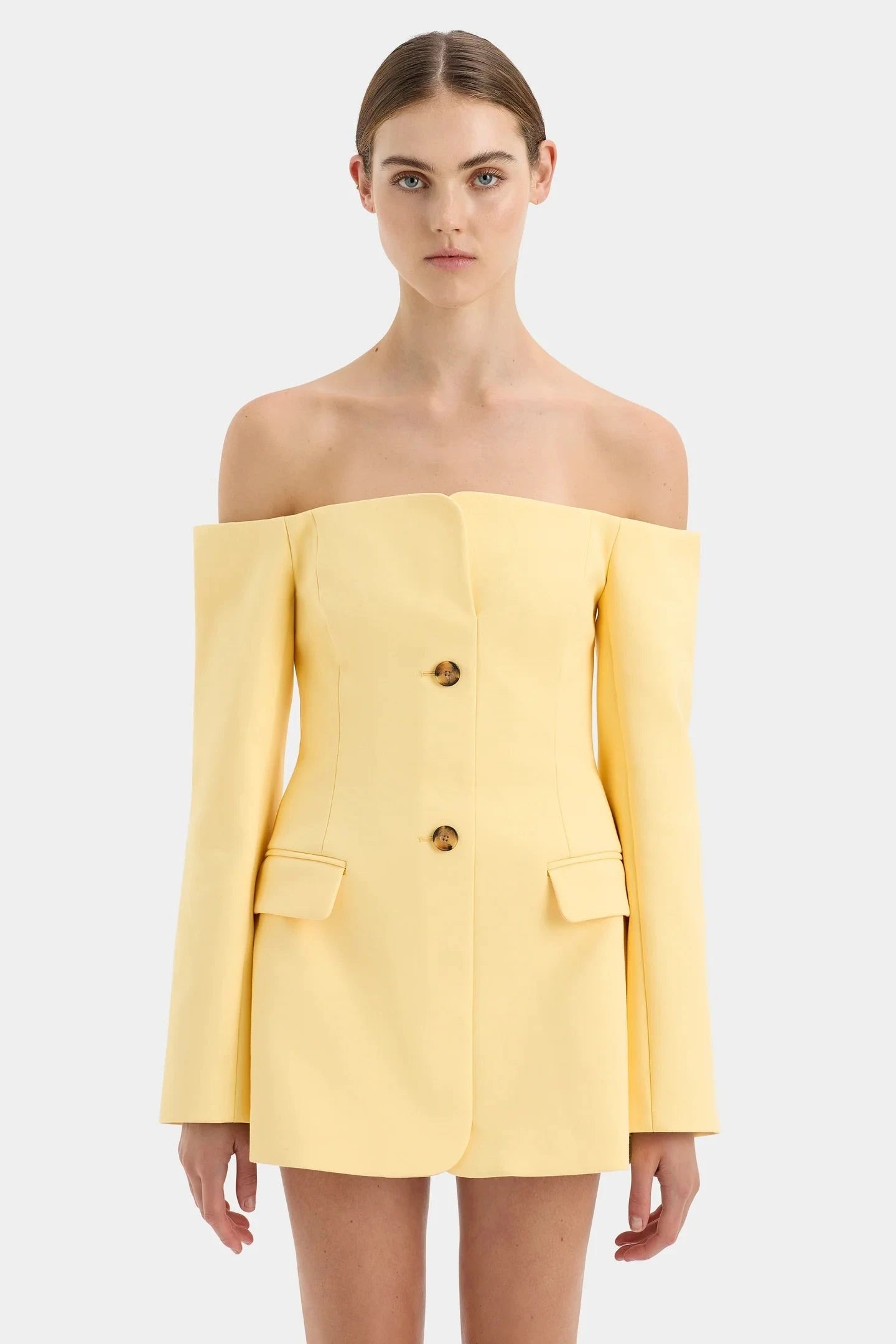 SANDRINE TAILORED MINI YELLOW